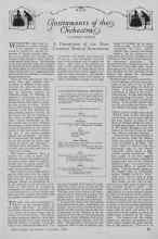 Better Homes & Gardens November 1926 Magazine Article: Instruments of the Orchestra