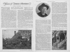 Better Homes & Gardens November 1926 Magazine Article: Homes of Famous Americans