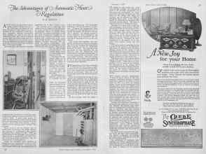 Better Homes & Gardens November 1926 Magazine Article: The Advantages of Automatic Heat Regulation