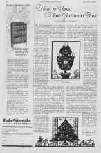 Better Homes & Gardens December 1926 Magazine Article: How to Trim The Christmas Tree
