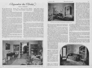 Better Homes & Gardens December 1926 Magazine Article: Remember the Books