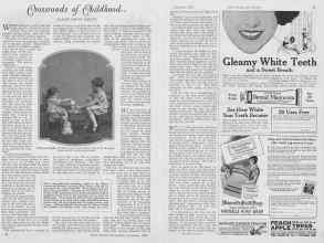 Better Homes & Gardens December 1926 Magazine Article: Crossroads of Childhood