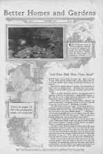 Better Homes & Gardens January 1927 Magazine Article: 