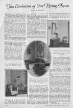 Better Homes & Gardens January 1927 Magazine Article: The Evolution of Our Living Room