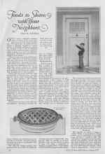 Better Homes & Gardens January 1927 Magazine Article: Foods to Share with Your Neighbours