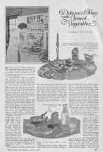 Better Homes & Gardens January 1927 Magazine Article: Delicious Ways with Canned Vegetables