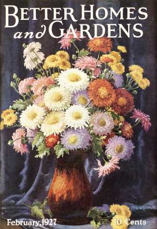 Better Homes & Gardens February 1927 Magazine Cover