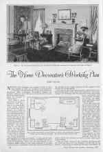 Better Homes & Gardens February 1927 Magazine Article: The Home Decorator's Working Plan