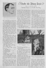 Better Homes & Gardens February 1927 Magazine Article: Under the Library Lamp