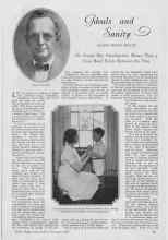 Better Homes & Gardens February 1927 Magazine Article: Ideals and Sanity
