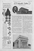 Better Homes & Gardens February 1927 Magazine Article: A Valuable Cabin