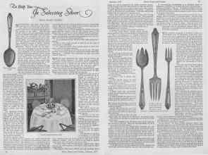 Better Homes & Gardens February 1927 Magazine Article: Go Help You In Selecting Silver