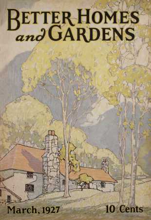 Better Homes & Gardens March 1927 Magazine Cover