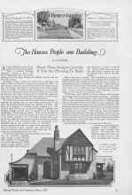 Better Homes & Gardens March 1927 Magazine Article: The Houses People are Building