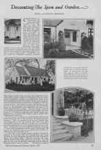 Better Homes & Gardens March 1927 Magazine Article: Decorating The Lawn and Garden