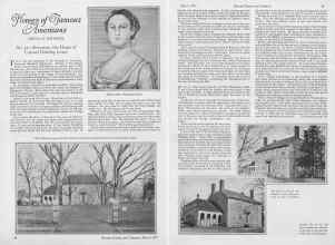 Better Homes & Gardens March 1927 Magazine Article: Homes of Famous Americans