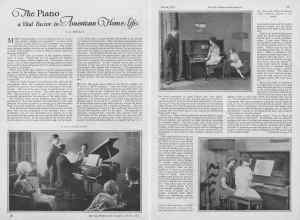 Better Homes & Gardens March 1927 Magazine Article: The Piano a Vital Factor in American Home Life