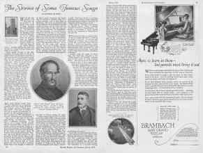 Better Homes & Gardens March 1927 Magazine Article: The Stories of Some Famous Songs