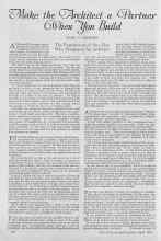 Better Homes & Gardens April 1927 Magazine Article: Make the Architect a Partner When You Build