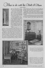 Better Homes & Gardens April 1927 Magazine Article: What to do with the Walls & Floors