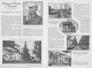 Better Homes & Gardens April 1927 Magazine Article: Homes of Famous Americans