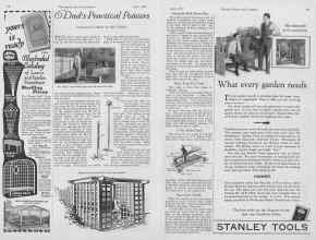 Better Homes & Gardens April 1927 Magazine Article: Dad's Practical Pointers