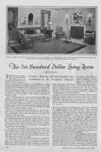 Better Homes & Gardens May 1927 Magazine Article: The Six Hundred Dollar Living Room
