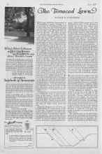 Better Homes & Gardens May 1927 Magazine Article: The Terraced Lawn