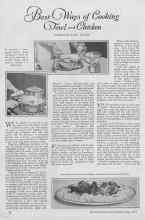 Better Homes & Gardens May 1927 Magazine Article: Best Ways of Cooking Fowl and Chicken