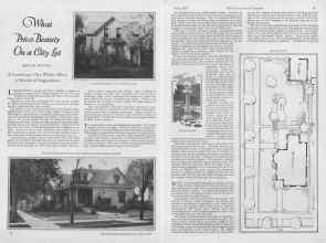 Better Homes & Gardens May 1927 Magazine Article: What Price Beauty On a City Lot