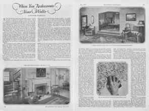 Better Homes & Gardens May 1927 Magazine Article: When You Redecorate Your Walls