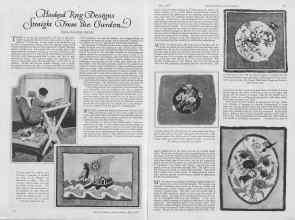 Better Homes & Gardens May 1927 Magazine Article: Hooked Rug Designs Straight From the Garden
