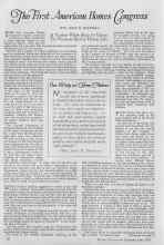 Better Homes & Gardens June 1927 Magazine Article: The First American Homes Congress