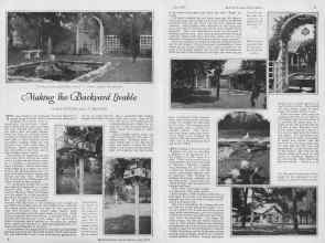 Better Homes & Gardens June 1927 Magazine Article: Making the Backyard Livable