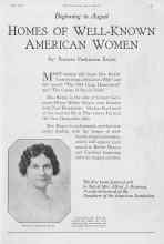 Better Homes & Gardens July 1927 Magazine Article: HOMES OF WELL-KNOWN AMERICAN WOMEN