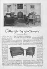 Better Homes & Gardens August 1927 Magazine Article: When you Buy Your Davenport