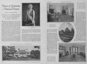 Better Homes & Gardens August 1927 Magazine Article: Homes of Outstanding American Women