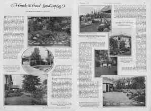 Better Homes & Gardens September 1927 Magazine Article: A Guide to Good Landscaping