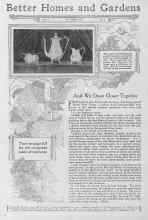 Better Homes & Gardens October 1927 Magazine Article: And We Draw Closer Together