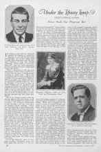 Better Homes & Gardens October 1927 Magazine Article: Under the Library Lamp