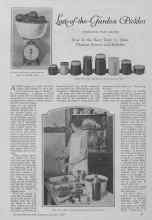 Better Homes & Gardens October 1927 Magazine Article: Last-of-the-Garden Pickles