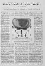Better Homes & Gardens October 1927 Magazine Article: Wrought Iron--the Art of the Centuries