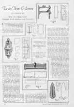 Better Homes & Gardens October 1927 Magazine Article: For the home Craftsman
