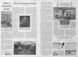Better Homes & Gardens October 1927 Magazine Article: An Old-fashioned Garden