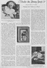 Better Homes & Gardens November 1927 Magazine Article: Under the library Lamp