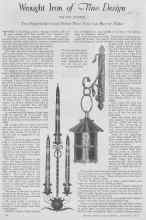 Better Homes & Gardens November 1927 Magazine Article: Wrought Iron of Fine Design