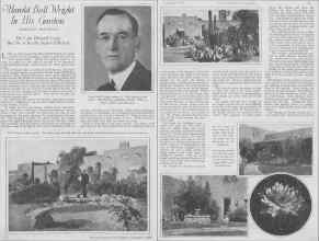 Better Homes & Gardens November 1927 Magazine Article: Harold Bell Wright In His Garden