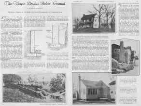 Better Homes & Gardens November 1927 Magazine Article: The House Begins Below Ground