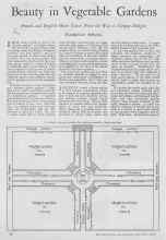 Better Homes & Gardens December 1927 Magazine Article: Beauty in Vegetable Gardens