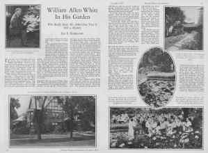 Better Homes & Gardens December 1927 Magazine Article: William Allen White In His Garden